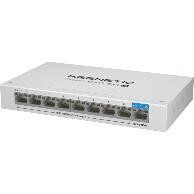 9-портовый гигабитный коммутатор KEENETIC PoE+ с 8 портами и бюджетом мощности 120 Вт 802.3af/at металлический корпус для настольного или настенного размещения, поддержка QoS DSCP/802.1p 1000733815 9-портовый гигабитный коммутатор KEENETIC PoE+ с 8 портами и бюджетом мощности 120 Вт 802.3af/at металлический корпус для настольного или настенного размещения, поддержка QoS DSCP/802.1p 1000733815